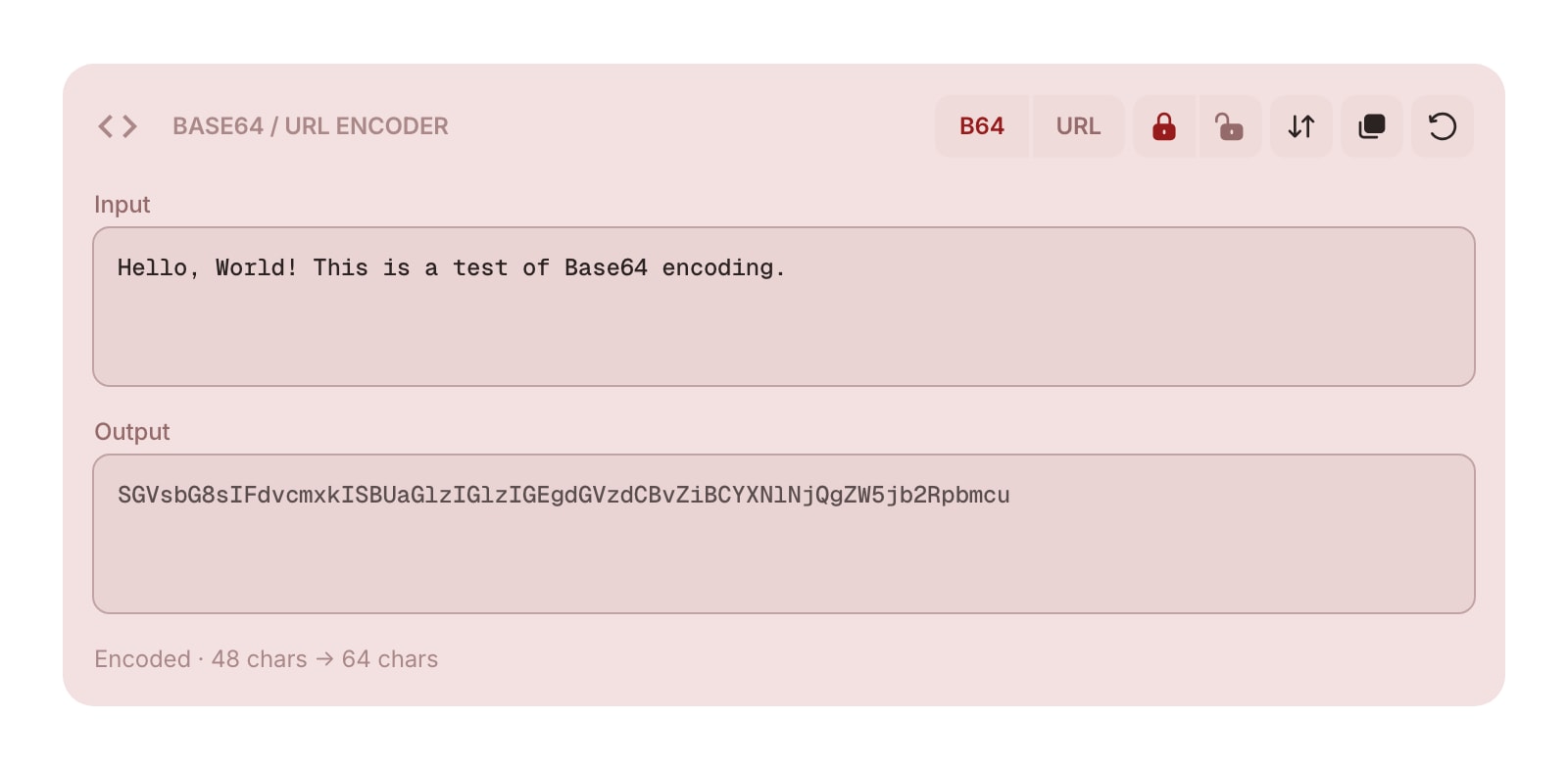 Base64UrlEncoder color light