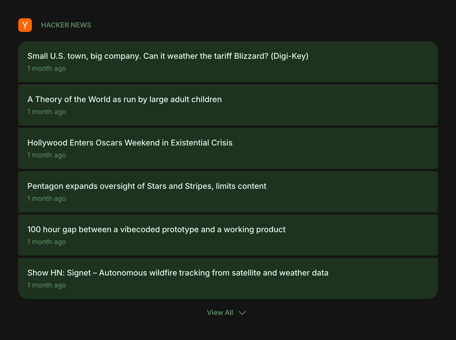 HackerNews color dim