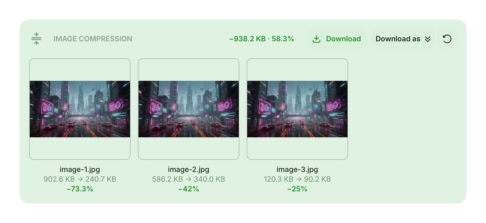 ImageCompression color light