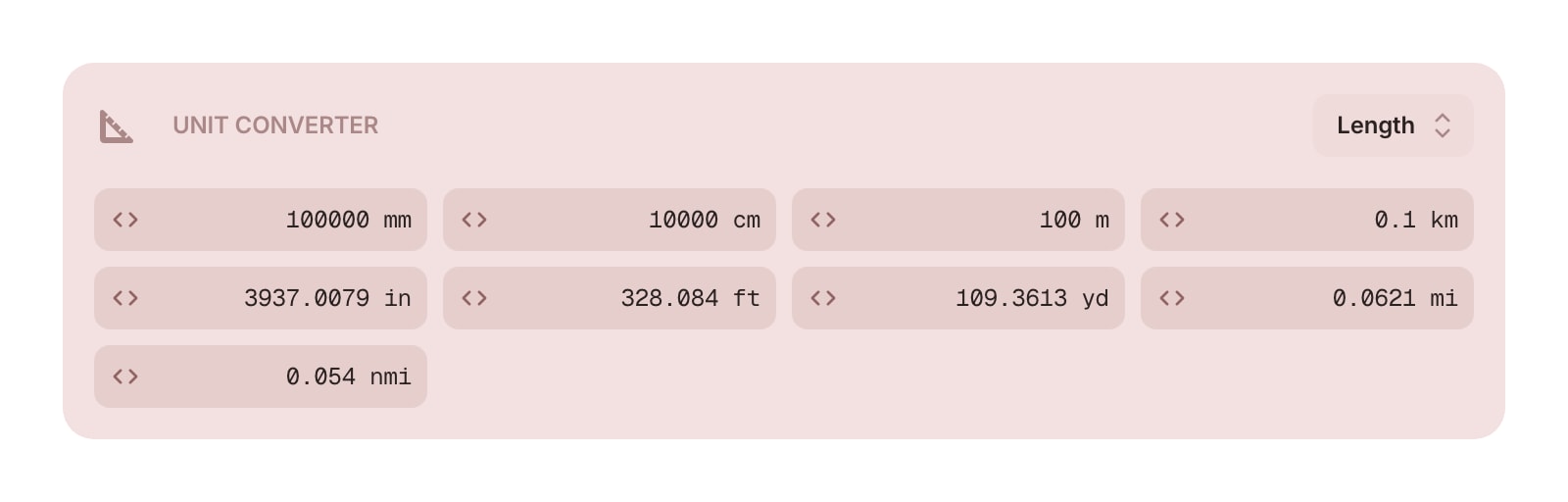UnitConverter color light
