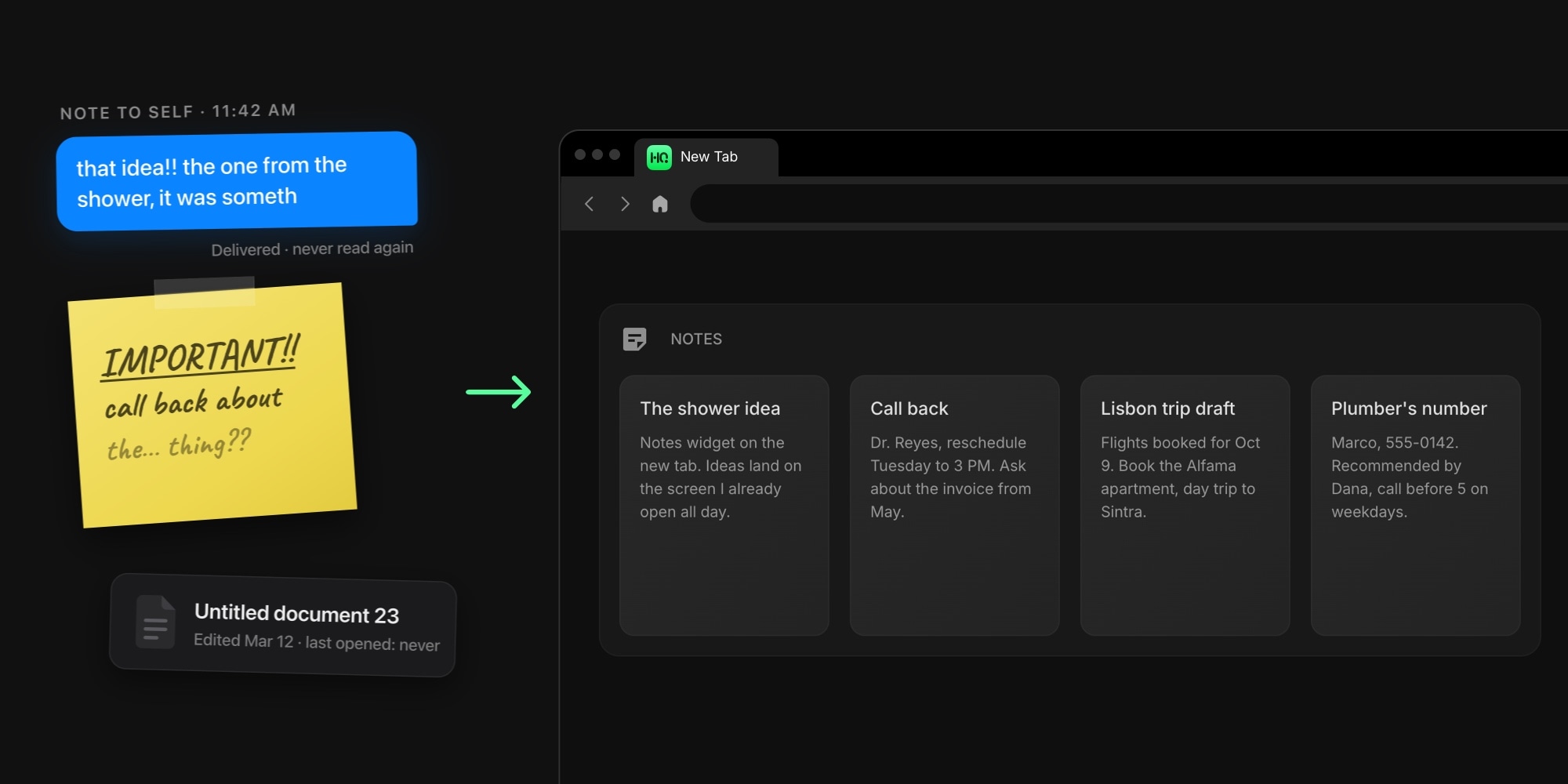 How to Keep Notes on Your New Tab Page