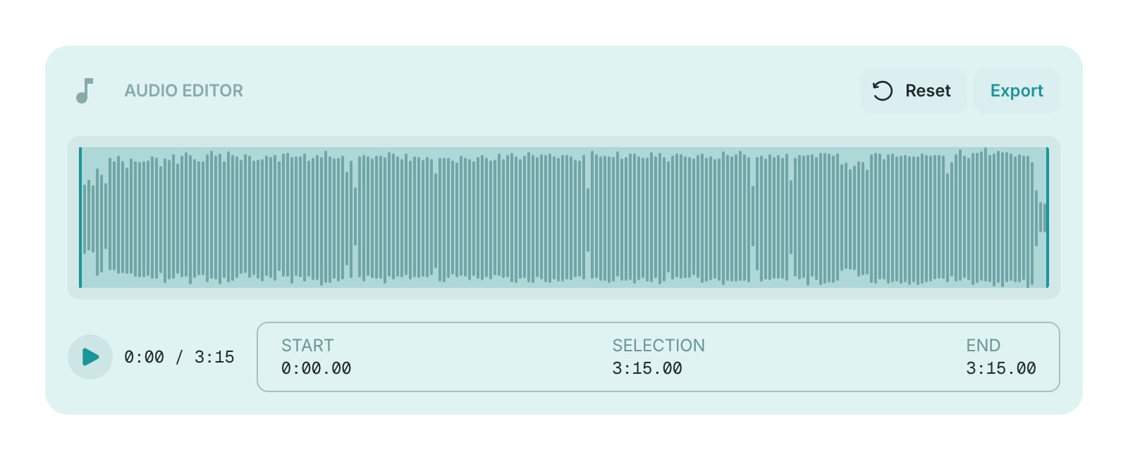 AudioEditor color light