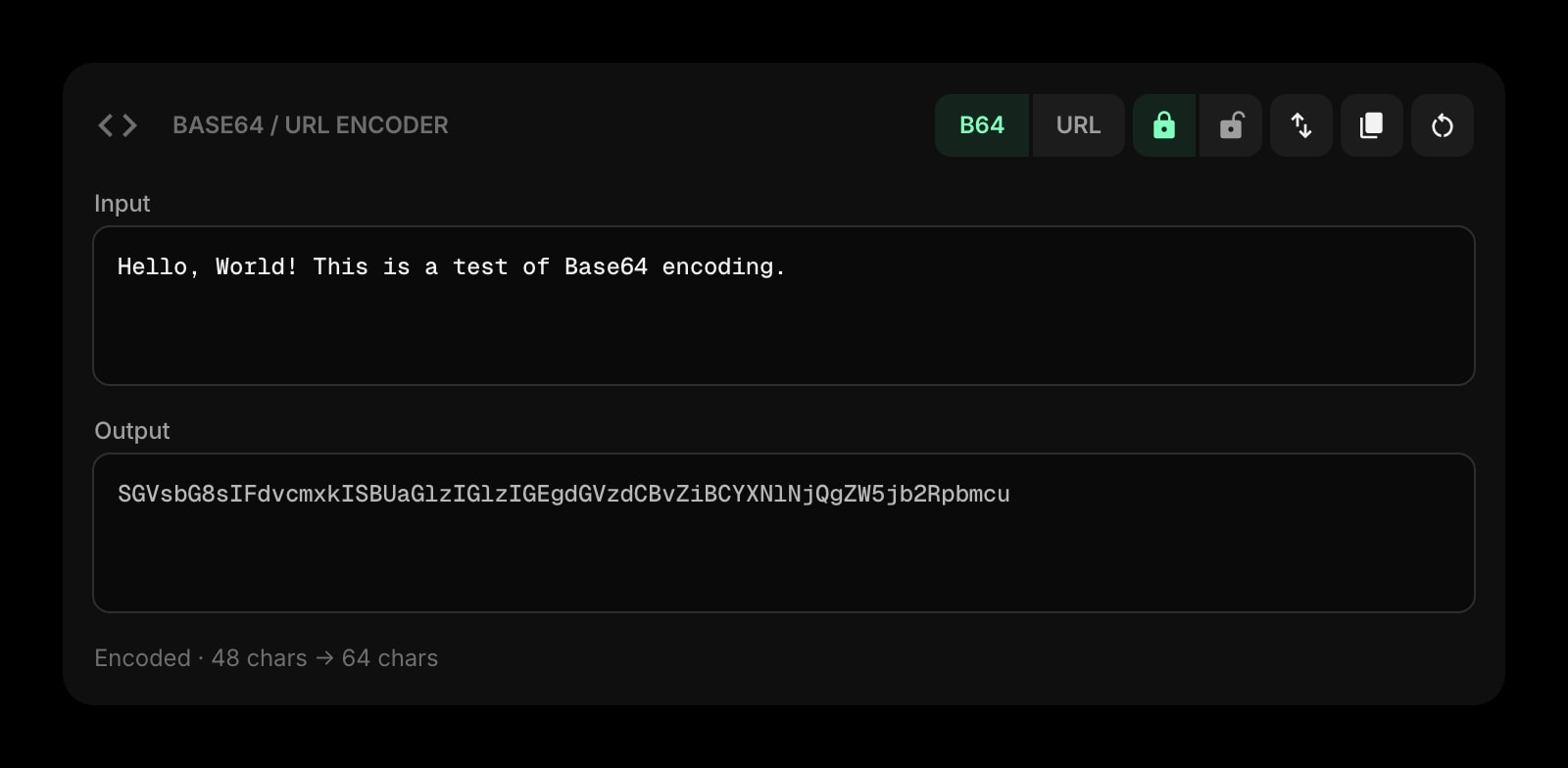 Base64UrlEncoder dark