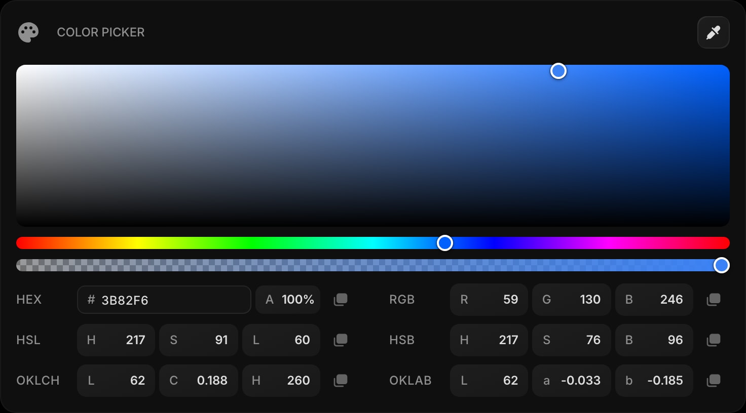 ColorPicker dark