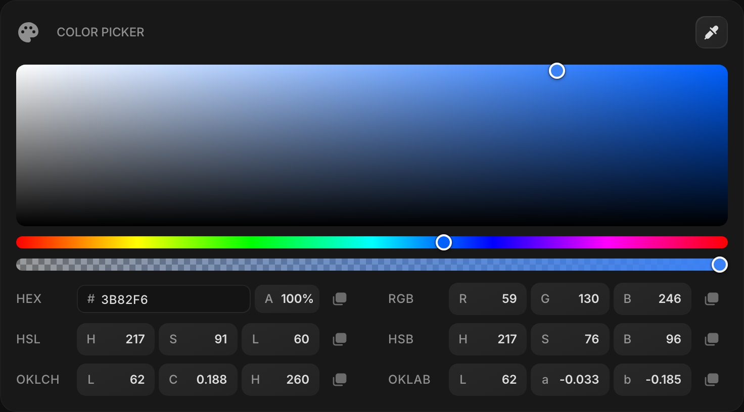 ColorPicker dim