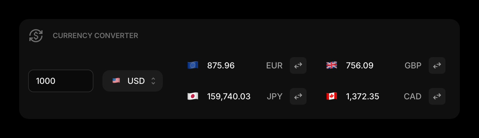 CurrencyConverter dark clear