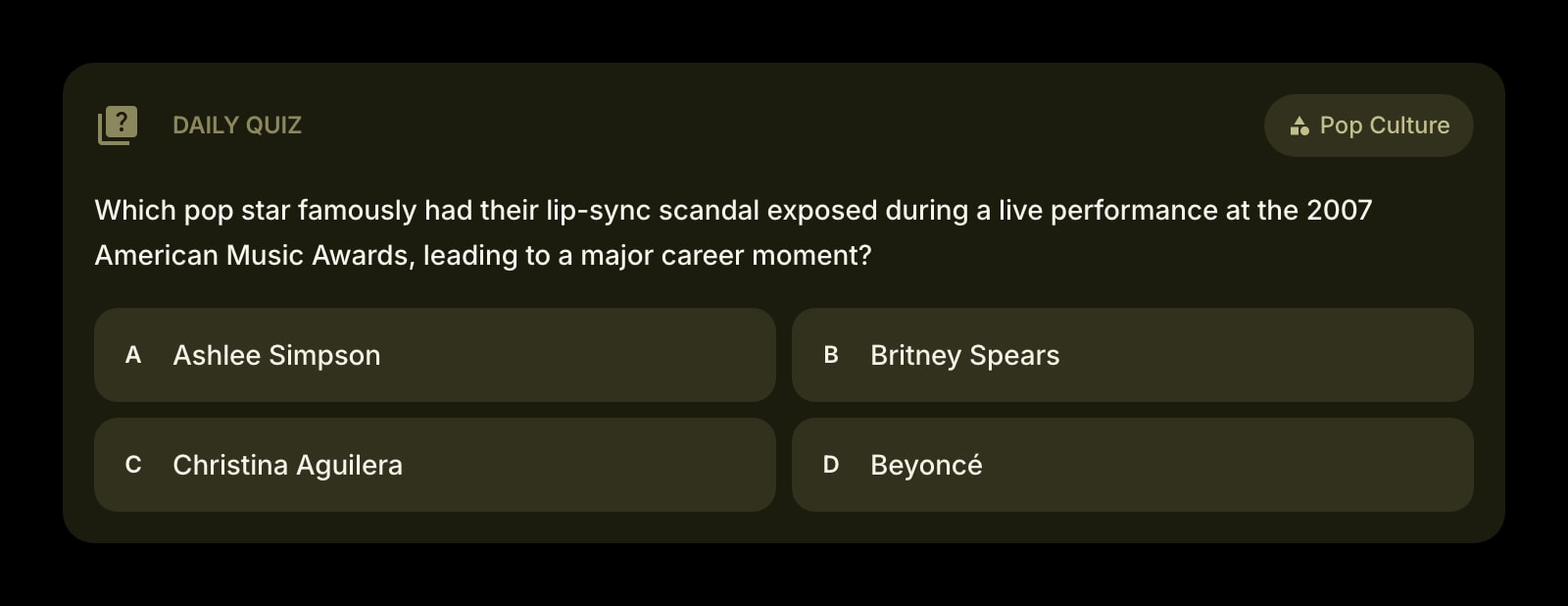 DailyQuiz color dark