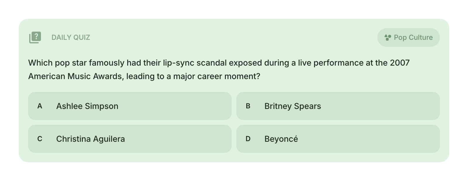 DailyQuiz color light