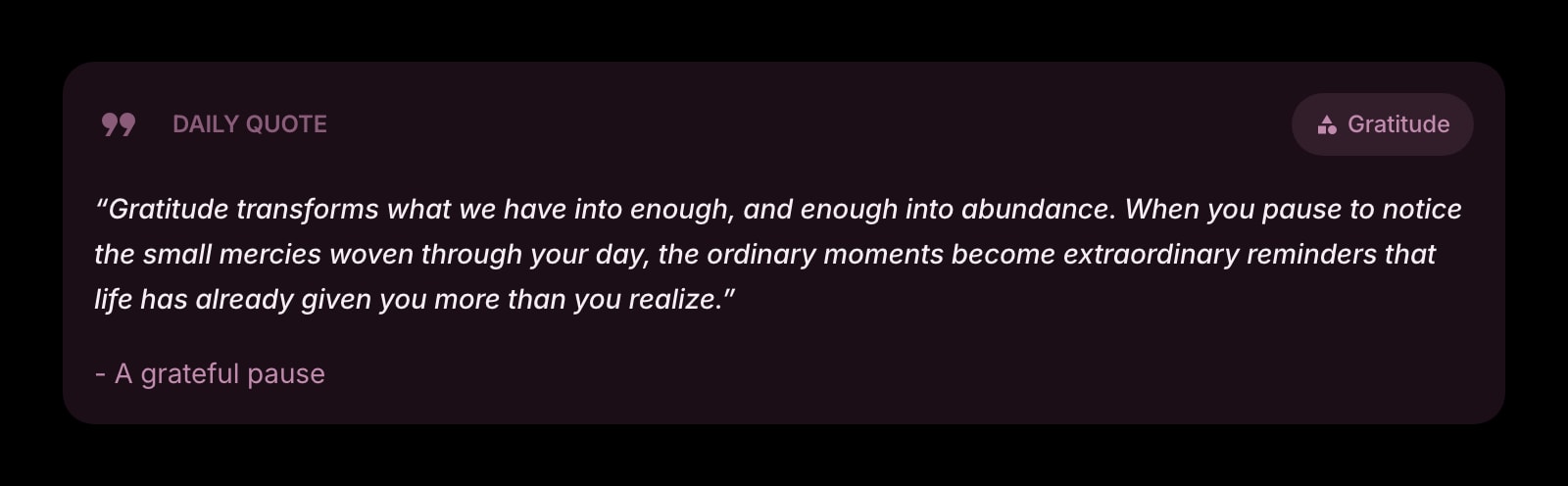 DailyQuote color dark