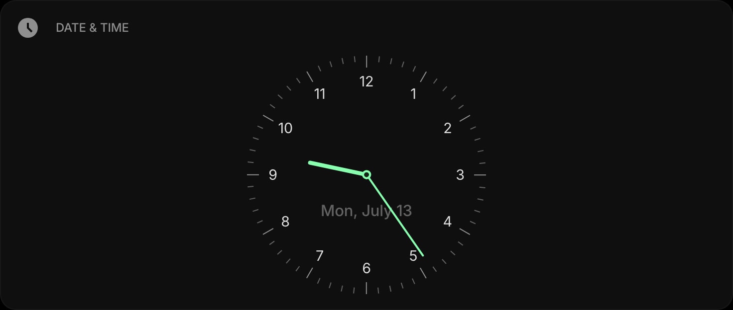 DateTime dark watchface usual