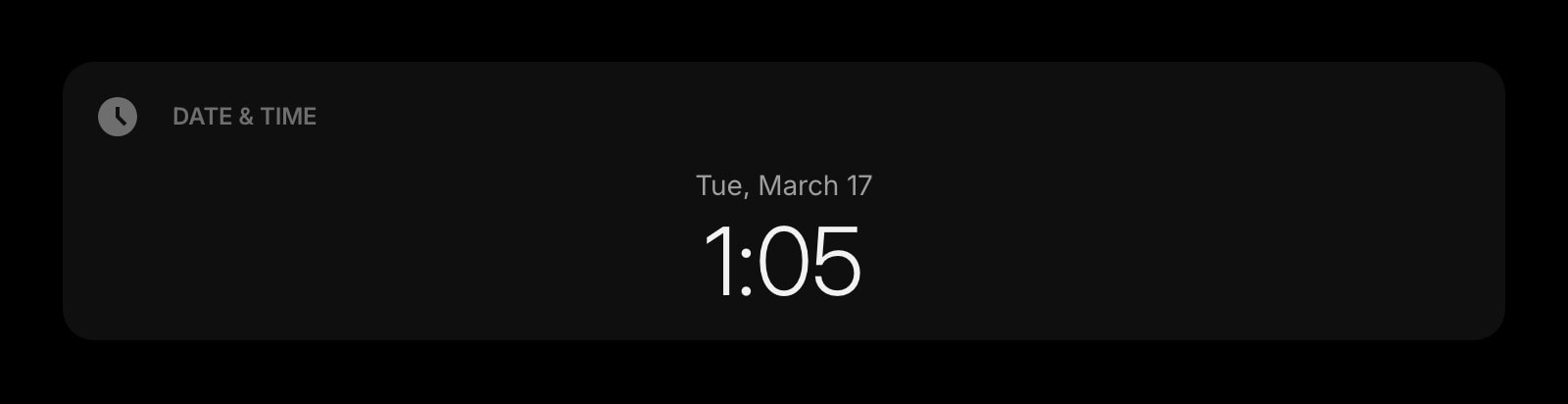 DateTime dark watchface