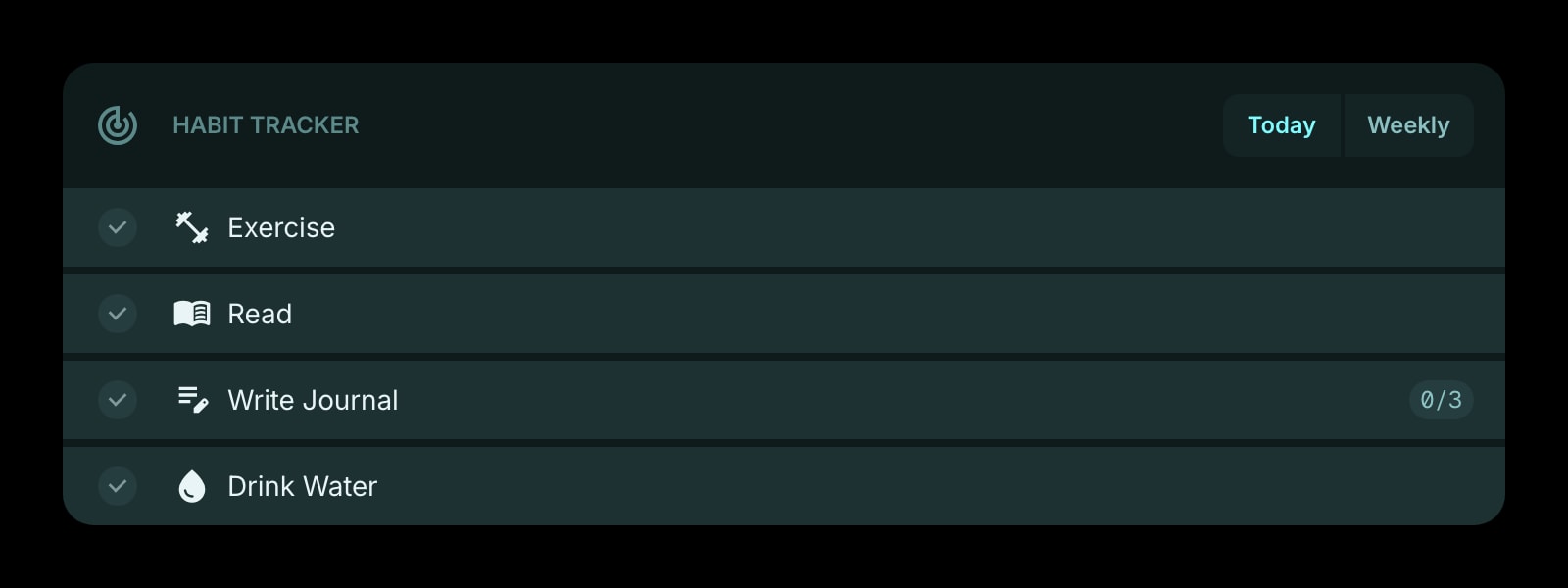 HabitTracker color dark