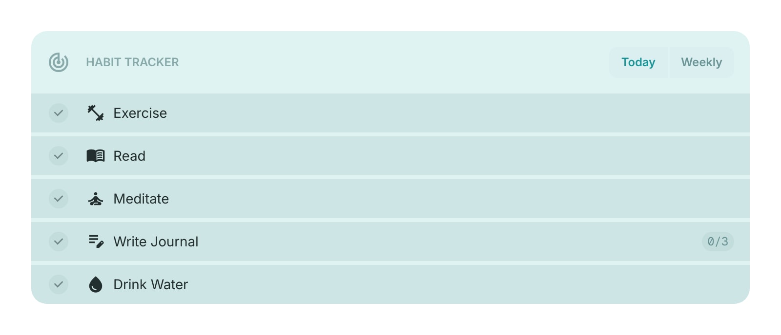 HabitTracker color light