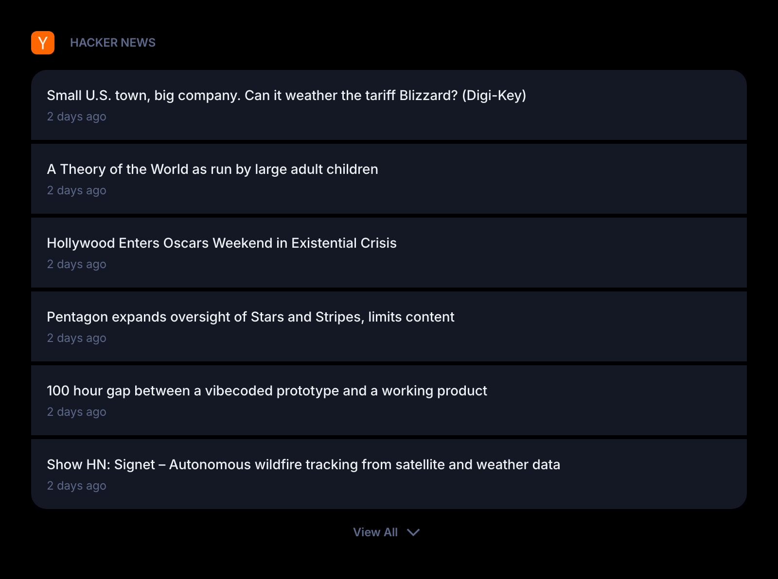 HackerNews color dark