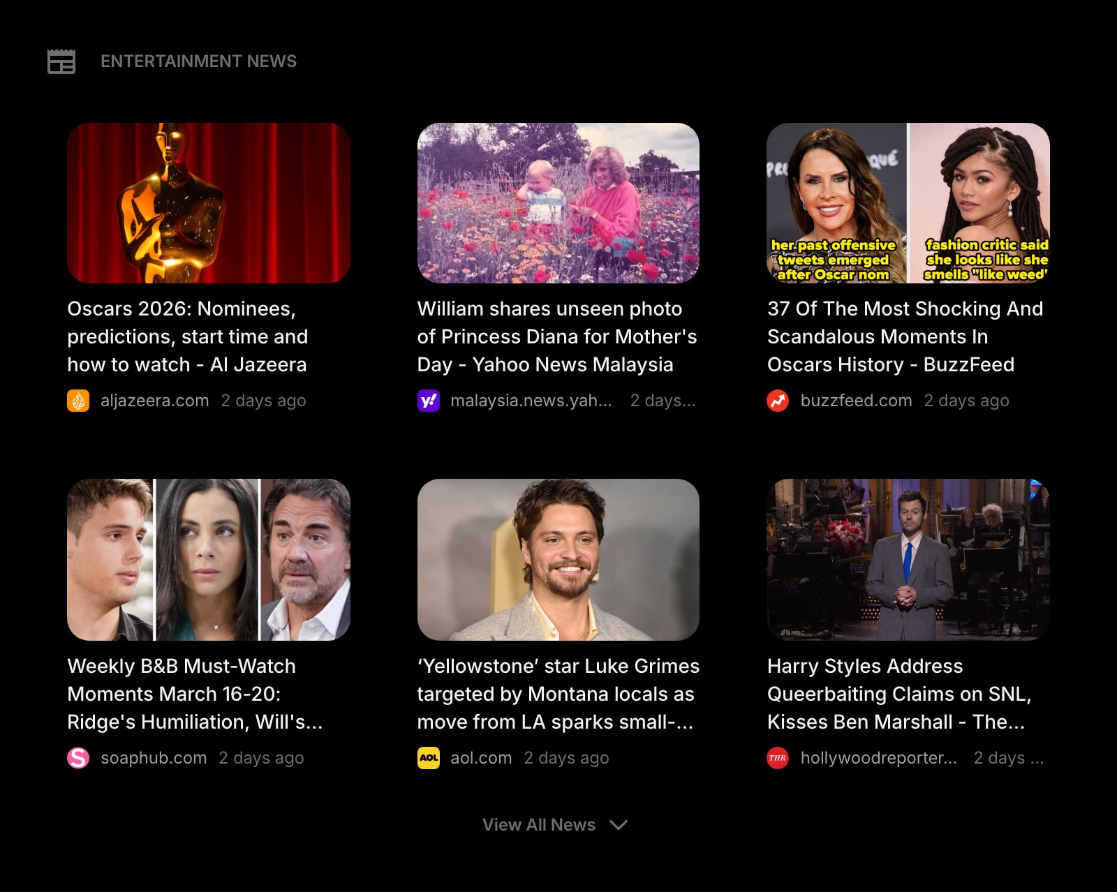 News dark grid clear