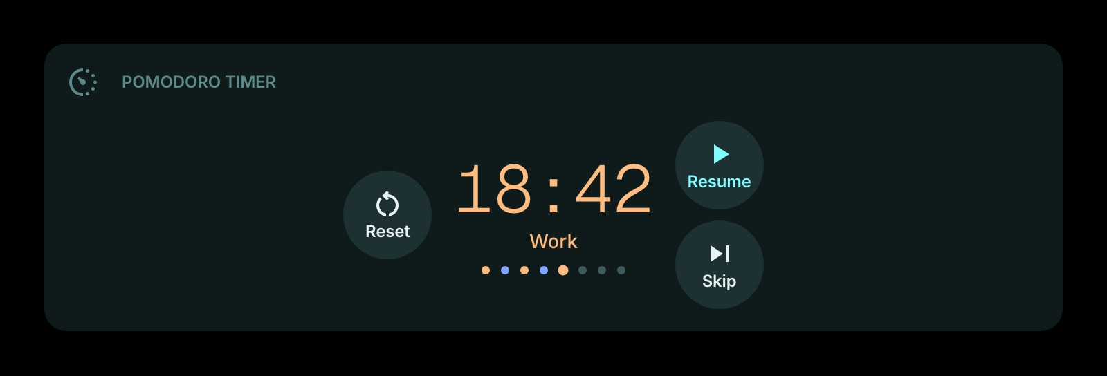 PomodoroTimer color dark