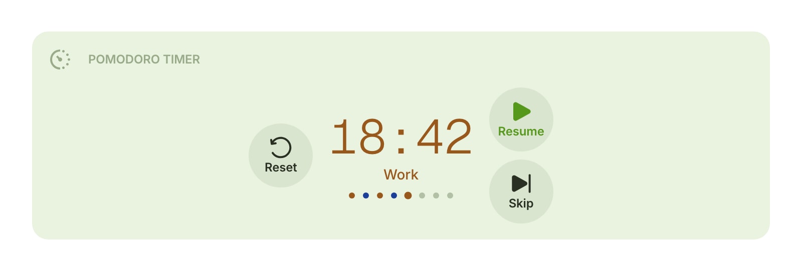 PomodoroTimer color light