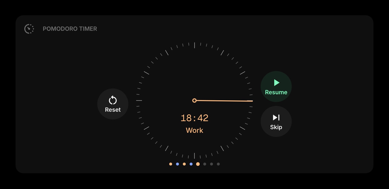 PomodoroTimer dark watchface