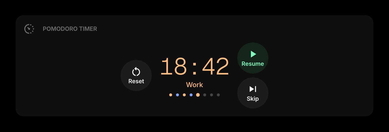 PomodoroTimer dark