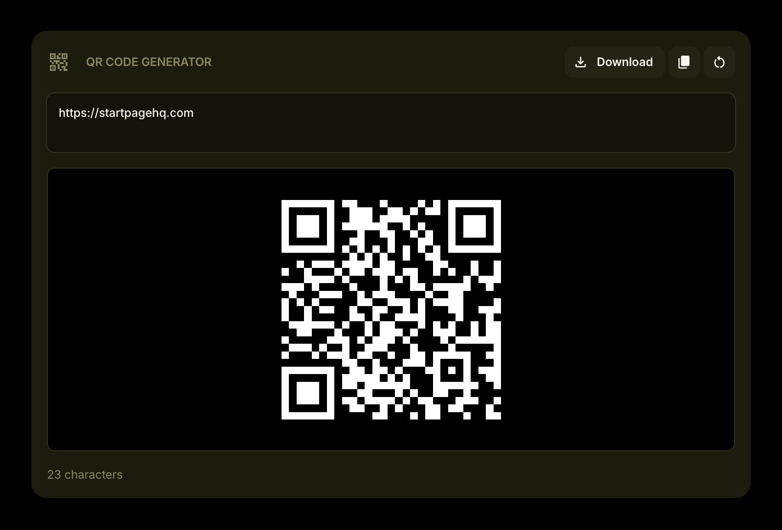 QrCode color dark