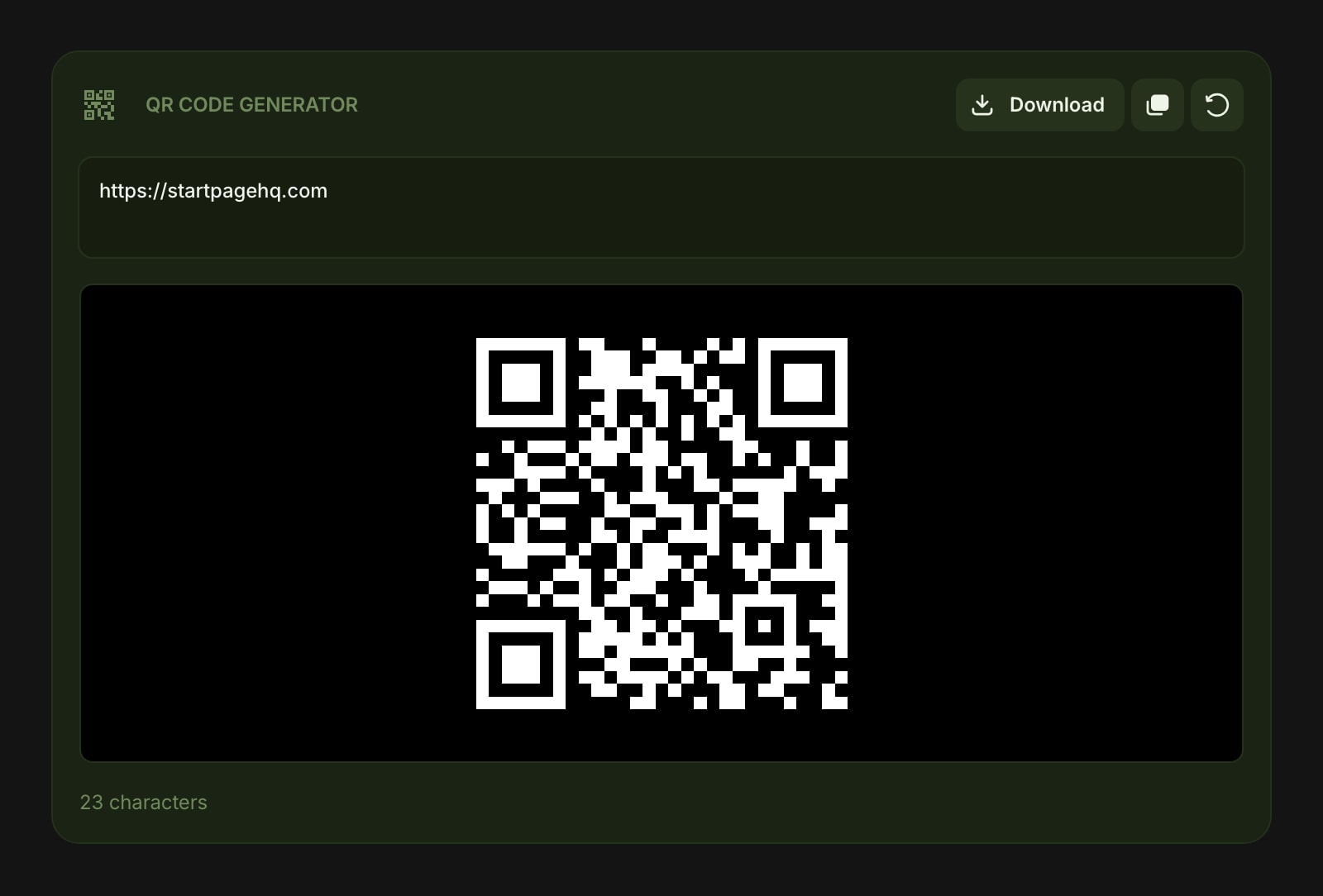 QrCode color dim