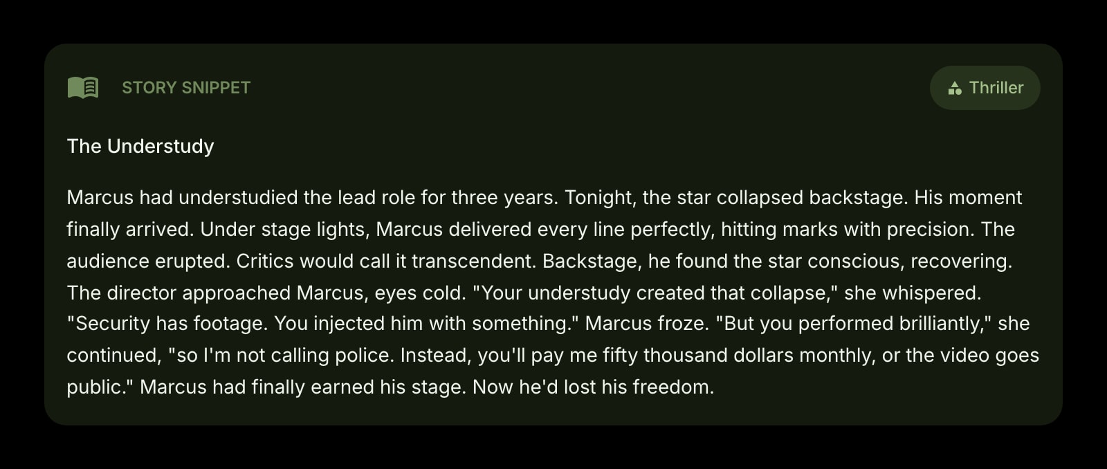 StorySnippet color dark