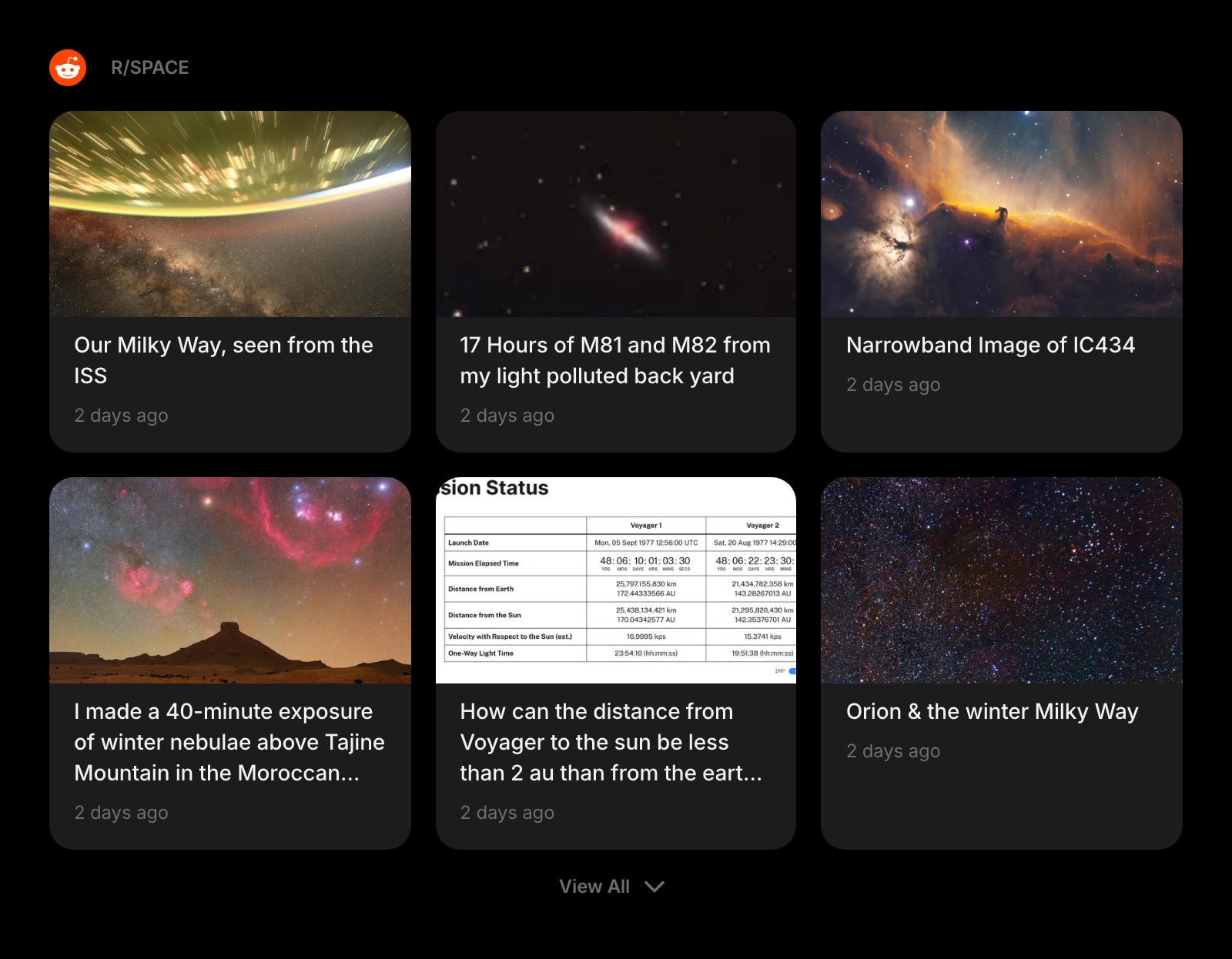 Subreddit dark grid solid