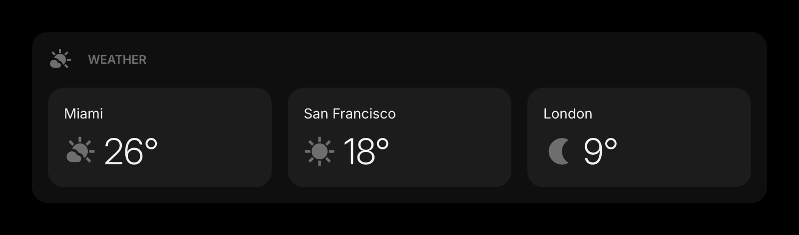 Weather dark solid no details no forecast