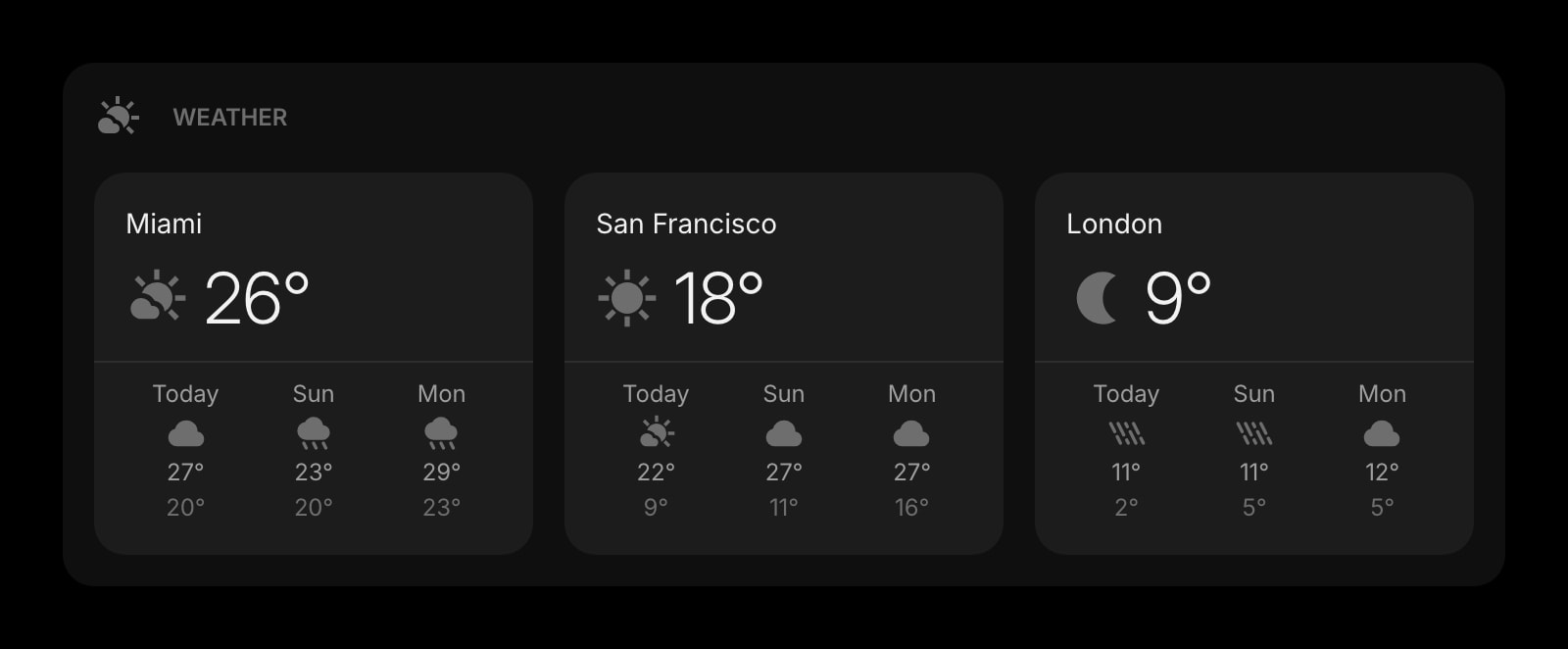 Weather dark solid no details