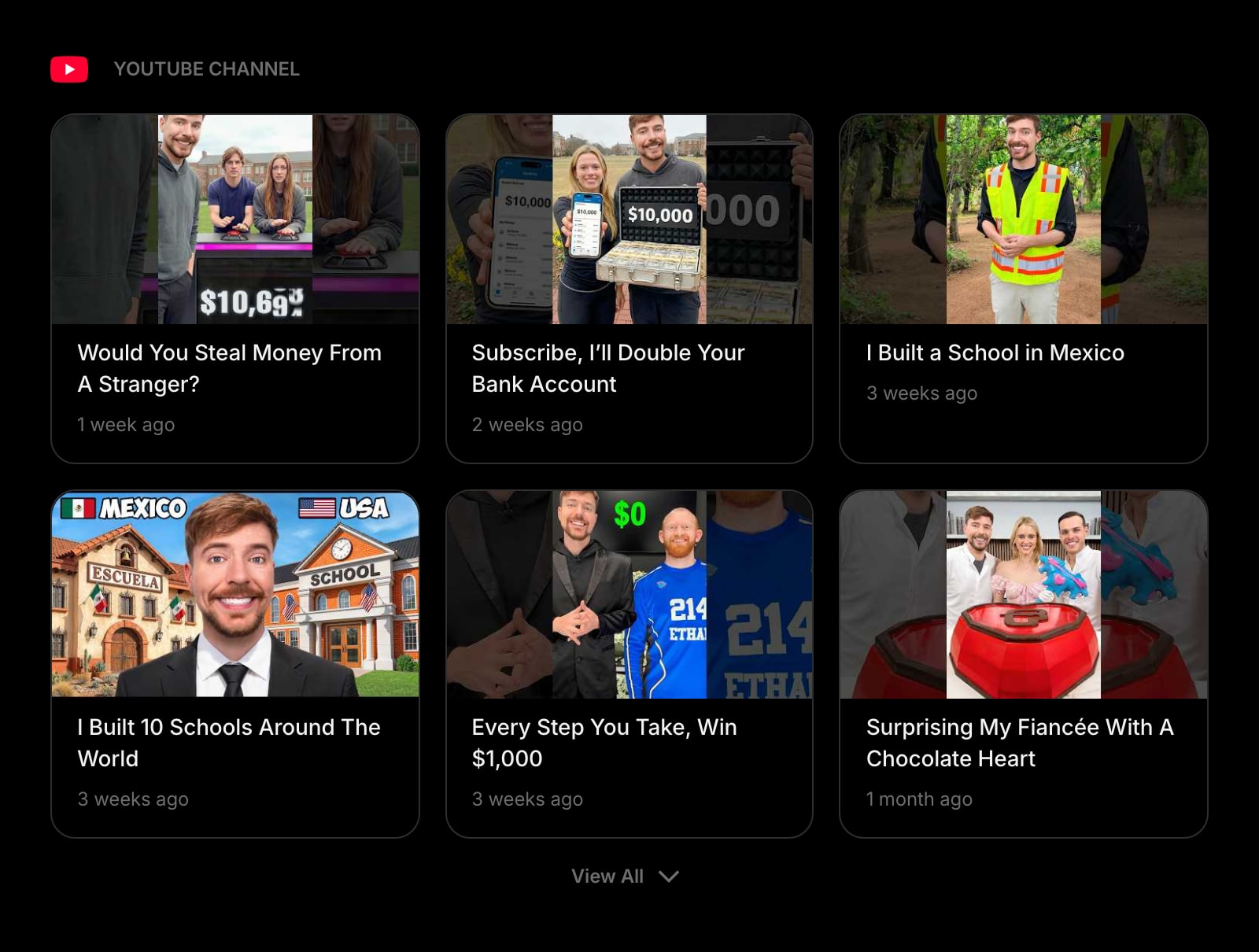 YouTubeChannel dark grid outline